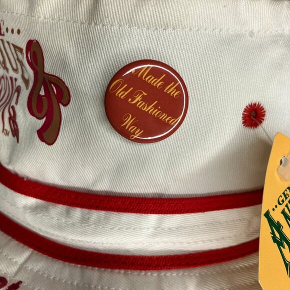 Vintage 90's Antique Person Bucket Hat Old Man Retired Novelty - Picture 9 of 11